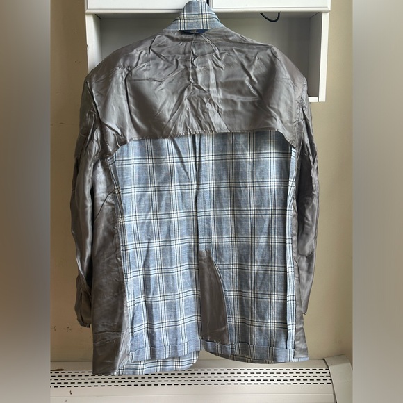 NWOT Brooks Brothers 346 Multi Color Plaid Men’s Sports Coat Blazer Size 48R - Picture 4 of 12